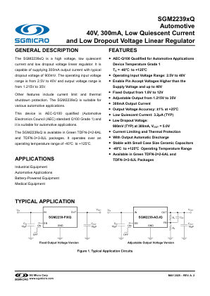 SGM2239XQ datasheet cover page