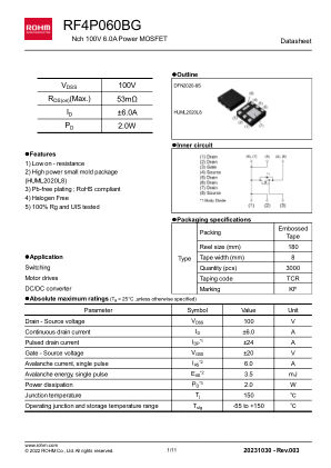 RF4P060BG 数据手册首页