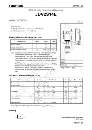 JDV2S14E 数据手册首页