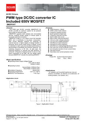 BM2P016T datasheet cover page
