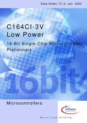 C164CI3V datasheet cover page