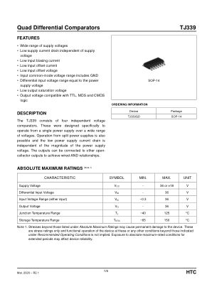 TJ339 数据手册首页