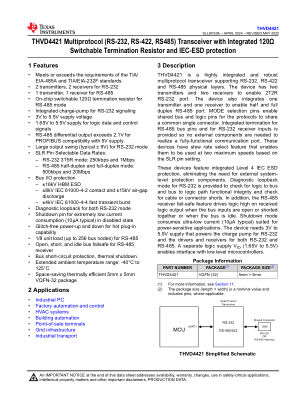 THVD4421 datasheet cover page