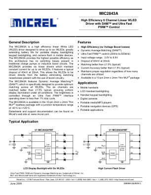 MIC2843AYMT-TR datasheet cover page