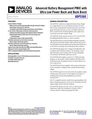 ADP5360 数据手册首页
