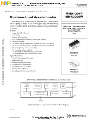 MMA1201P datasheet cover page