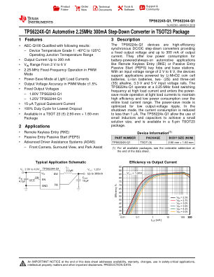 TPS62244-Q1 datasheet cover page