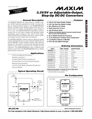 MAX856-MAX859 datasheet cover page
