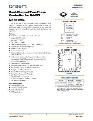 NCP81234 数据手册首页