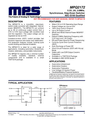 MPQ2172 datasheet cover page