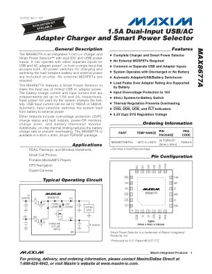 MAX8677A datasheet cover page