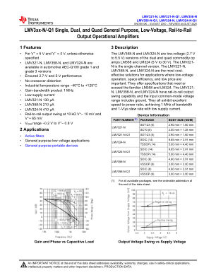 LMV358-N-Q1 datasheet cover page