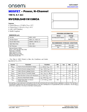 NVCR8LS4D1N15MCA-DIE datasheet cover page