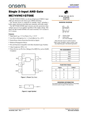 MC74VHC1GT08E 数据手册首页