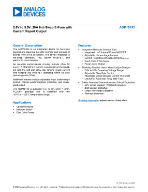 ADP15193 数据手册首页