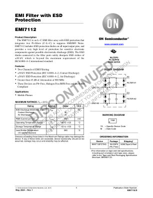 EMI7112 数据手册首页