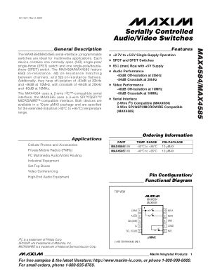 MAX4584-MAX4585 datasheet cover page
