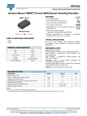V2PL63L datasheet cover page