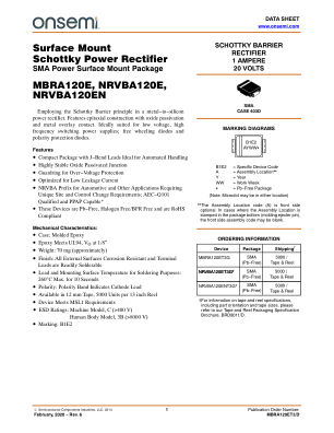 MBRA120ET3 datasheet cover page