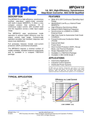 MPQ4419-AEC1 datasheet cover page