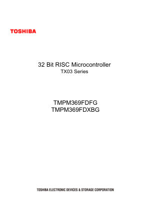 TMPM369FDFG 数据手册首页