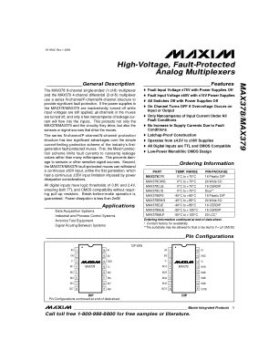 MAX378-MAX379 数据手册首页