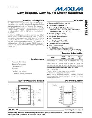 MAX1793 datasheet cover page