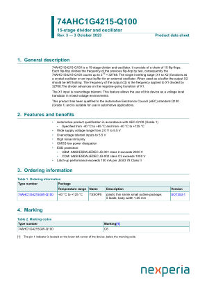 74AHC1G4215GW-Q10H datasheet cover page