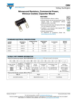 CMV 数据手册首页