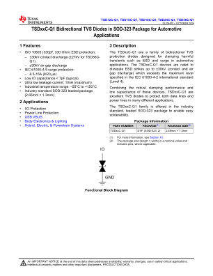 TSD36C-Q1 datasheet cover page