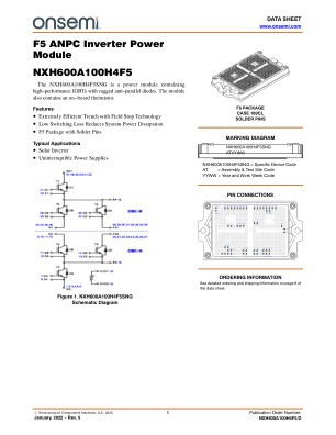 NXH600A100H4F5 数据手册首页