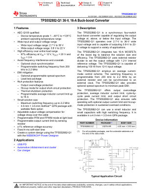 TPS552882-Q1 datasheet cover page