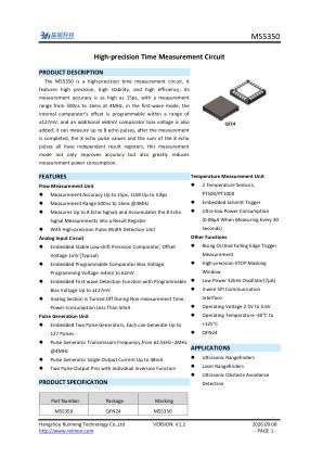 MS5350 datasheet cover page