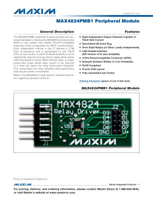 MAX4824PMB1 数据手册首页