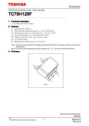 TC7SH125F datasheet cover page