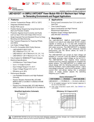 LMZ14201EXT datasheet cover page