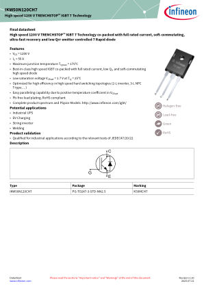 IKW50N120CH7 数据手册首页