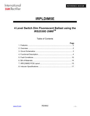 IRPLDIM5E 数据手册首页