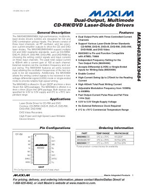 MAX9483-MAX9484 datasheet cover page