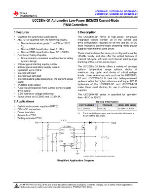 UCC2805-Q1 数据手册首页