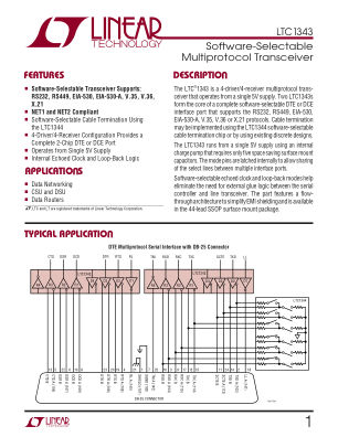 1343FA datasheet cover page