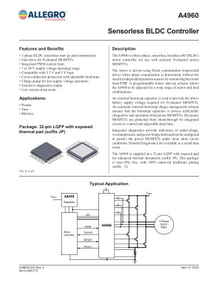 A4960-COMMERCIAL 数据手册首页
