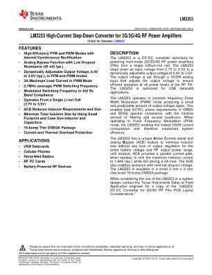 LM3253-C datasheet cover page
