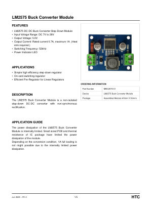 MBC2575-01 datasheet cover page