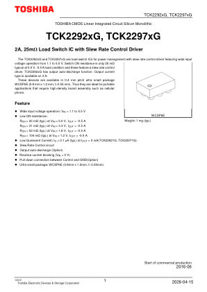 TCK22975G datasheet cover page