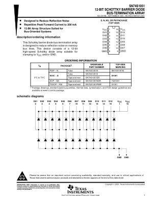 SN74S1051 数据手册首页