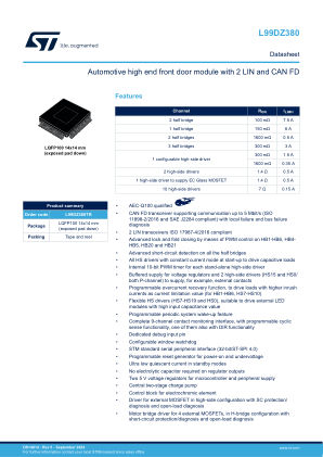 L99DZ380 datasheet cover page