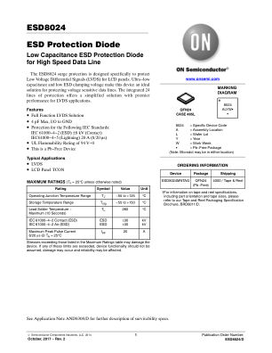 ESD8024 datasheet cover page