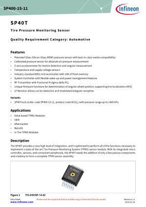 SP400-15-11 datasheet cover page