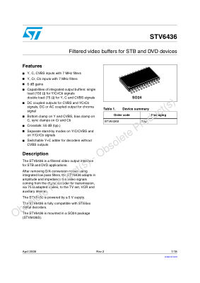 STV6436 数据手册首页